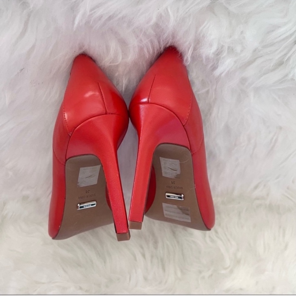 NEW! REISS London “Lowri” Red Leather Court Pumps Heels - Picture 14 of 16